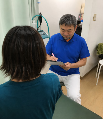 カウンセリングをしている様子